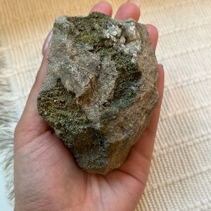 Rock specimen with pyrite and quartz
